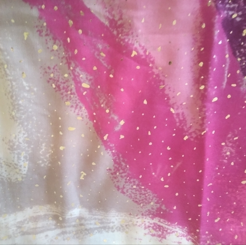 Abstract Pattern Scarf In Pink - Picture 6 of 10